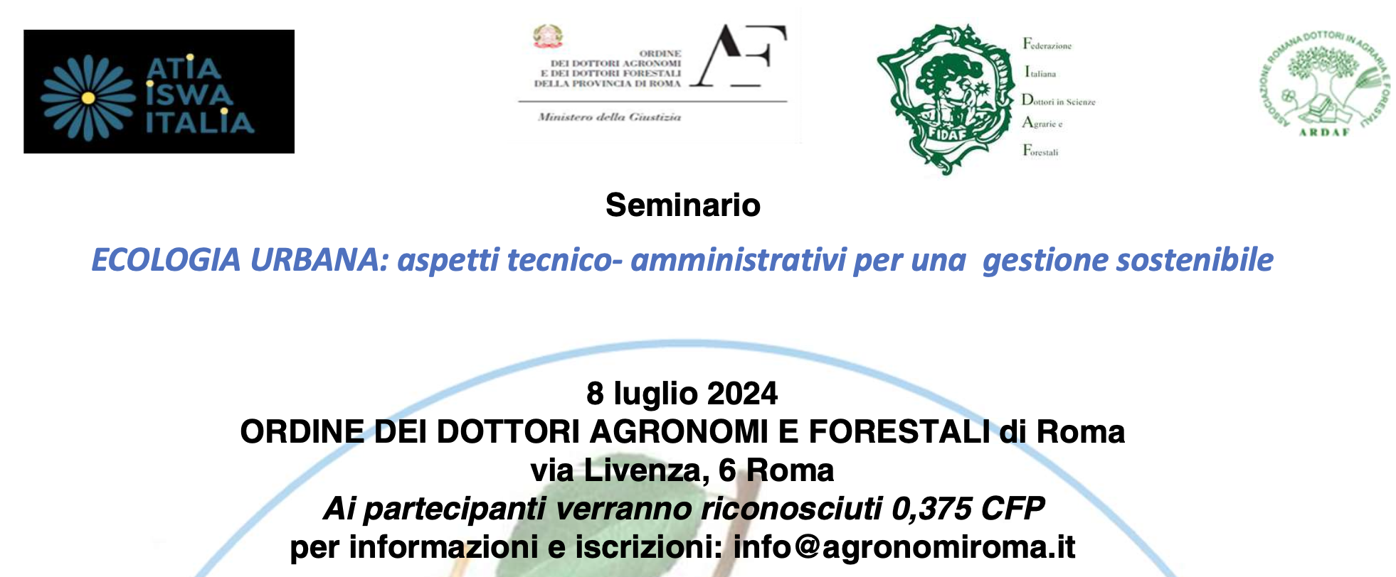 Ecologia urbana: aspetti tecnico-amministrativi per una gestione sostenibile
